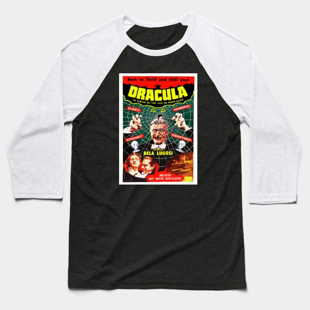 Dracula (1931) 2 Baseball T-Shirt by GardenOfNightmares